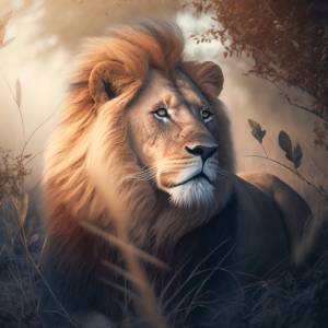 Lion by MidJourney